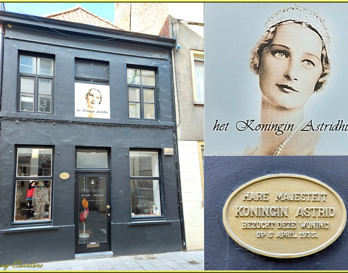 Charmante woning met handelszaak in Kortrijk die zelfs Koningin Astrid wist te bekoren